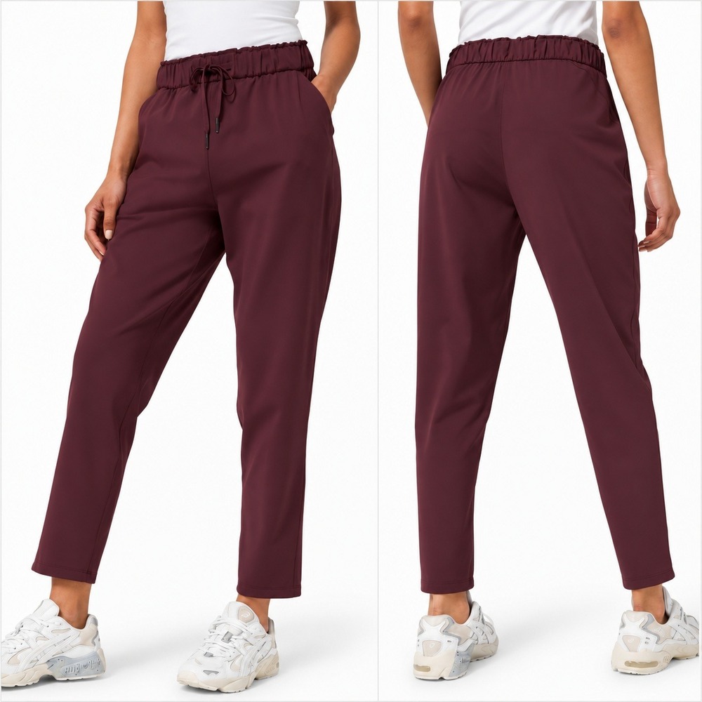 Lululemon Keep Moving Pant in Cassis W5BS0S Size 8 Pocket Joggers